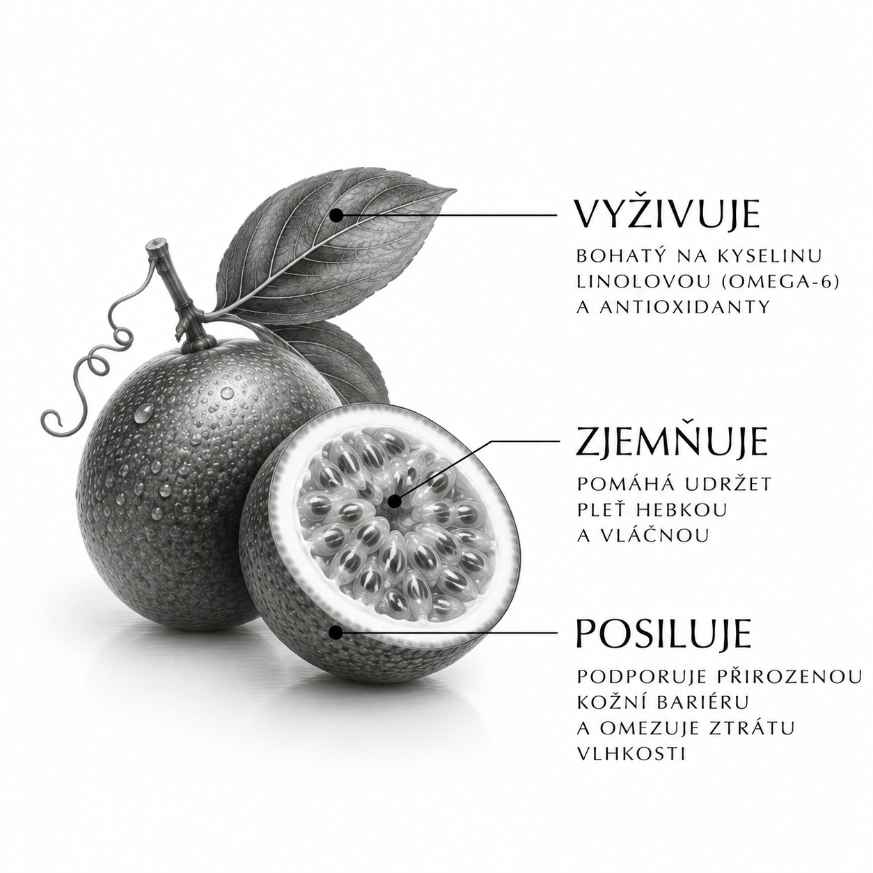 Makro fotografie rostlinného oleje